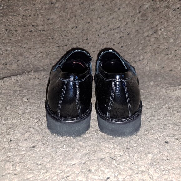 NERO GIARDINI-Black Patent Leather Studded Loafers-ITALY-Size 35-NEW/NO BOX - Picture 6 of 8